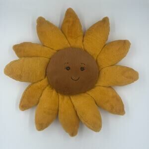 Retired Jellycat Fleury Sunflower Plush Medium 15" Happy Yellow Flower Stuffed